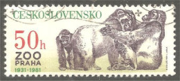 XW01-1757 Czechoslovakia Gorille Singe Monkey Gorilla Affe Scimmia Mono - Gorilla's