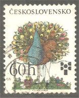 XW01-1746 Czechoslovakia Oiseau Bird Vogel Uccello Paon Peacock Pavone Pfau Pavo - Andere & Zonder Classificatie