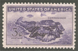 XW01-1672 USA Ile Bataille Corregidor Island Battle MH * Neuf - Militaria