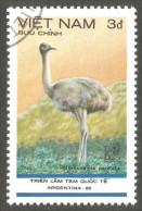 XW01-1661 Vietnam Oiseau Bird Voeel Uccello Autruche Ostrich Struzzo Strauss - Struisvogels
