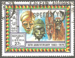 XW01-1635 Liberia Summit OAU Conference Masques Masks Cotumes - Kostums