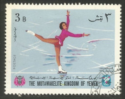 XW01-1617 Yemen Patinage Artistique Figure Skating Olympiques Grenoble Olympics - Patinage Artistique