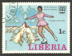 XW01-1616 Liberia Patinage Artistique Figure Skating Olympiques Innsbruck Olympics - Pattinaggio Artistico