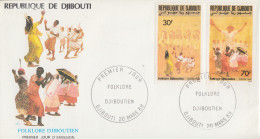Enveloppe  FDC  1er  Jour   DJIBOUTI    Folklore  De  DJIBOUTI   1989 - Dschibuti (1977-...)