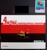 Angola 2013, Day Of Reconciliation, MNH S/S And Single Stamp - Angola