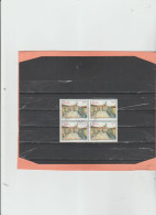 Italia Rep. 1987 - (Sassone) 1811 Used "Le Piazze D'Italia. 1^ Emiss.." - L380 Ascoli P., P.zza Del Popolo, Blocco Di 4 - 1981-90: Used