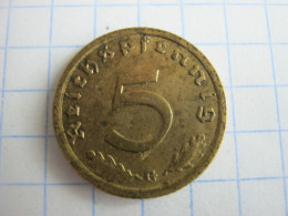 Germany 5 Reichspfennig 1938 G - 5 Reichspfennig
