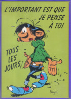 Carte Postale Bande Dessinée   Franquin Gaston Lagaffe    N° 124  Très Beau Plan - Comicfiguren
