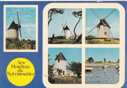 85. ILE DE NOIRMOUTIER. CPSM. MULTIVUES. LES MOULINS.  . TEXTE ANNEE 1970 - Ile De Noirmoutier
