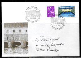 P179 - THIONVILLE PONT ECLUSE + MARIANNE DE LAMOUCHE OBLITEREE THIONVILLE PRINCIPAL DU 18/09/06 - Commemorative Postmarks