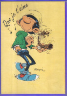 Carte Postale Bande Dessinée   Franquin Gaston Lagaffe    N° 55  Très Beau Plan - Comicfiguren