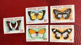 TOGO 1982 5v Neuf MNH ** YT 1076 / 1078 PA 477 478 Mariposa Butterfly Borboleta Schmetterlinge Farfalla TOGOLAISE - Schmetterlinge