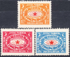 YUGOSLAVIA 1946, RED CROSS, COMPLETE, MNH SERIES With GOOD QUALITY, *** - Neufs