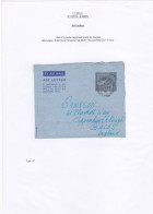 CYPRUS 1946 4 1/2 PIASTRE AIR LETTER AIRMAIL RATE TO UK 1951 - Chipre (...-1960)