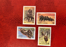 SIERRA LEONE WWF 4v Neuf MNH ** Mi 713 / 716 Mamíferos Mammals Säugetiere Mammiferi Mammifère - Unused Stamps