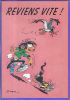 Carte Postale Bande Dessinée   Franquin Gaston Lagaffe    N° 68  Très Beau Plan - Comicfiguren