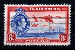 BAHAMAS - 1938 - 8d - King George VI - Flamingoes In Flight - Used     MyRef:E - 1859-1963 Crown Colony