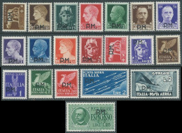 1942 REGNO POSTA MILITARE 20 VALORI MNH ** - SV27-6 - Posta Militare (PM)