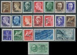 1942 REGNO POSTA MILITARE 20 VALORI MNH ** - SV26-2 - Posta Militare (PM)