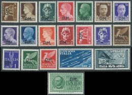 1942 REGNO POSTA MILITARE 20 VALORI MNH ** - SV27-5 - Posta Militare (PM)