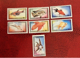 MONGOLIE 1987 7v Neuf MNH ** Mi 1836 / 1842 Pez Fish Peixe Fisch Pesce Poisson MONGOLIA - Poissons