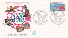 1er Jour, Centenaire Du Téléphone - 1970-1979