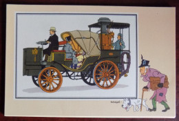 Chromo Tintin Voir Et Savoir " Automobile Origine à 1900 , Série 4 " - Victoria à Vapeur ' La Mancelle ' A. Bollée 1878 - Chromos