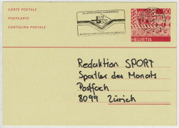 Schweiz / Helvetia 1987, Ganzsachen-Karte Langenthal - Zürich, Wandern / Randonnée / Hiking - Sonstige & Ohne Zuordnung