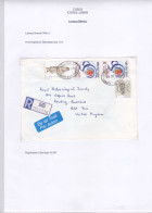 CYPRUS 1998 LARNACA BO 2 DROSIA  AIRMAIL REGISTERED COVER TO UK - Zypern (...-1960)