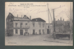 CP - 54 - Babonviller - Rue De La Gare Après Les Combats Du 12 Août - Sonstige & Ohne Zuordnung