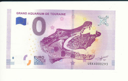 Billet Souvenir - 0 Euro - UEKX - 2018-1 - GRAND AQUARIUM DE TOURAINE - N° 293 - Essais Privés / Non-officiels