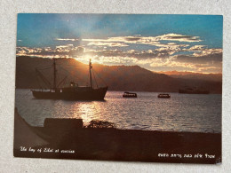 POSTCARD BY PALPHOT NO. 6352 THE BAY OF EILAT AT SUNRISE. ISRAEL - Israel