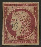 France  .  Y&T   .   6  (2 Scans)    .    O  .     Oblitéré - 1849-1850 Cérès