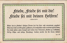 TH3624   --   FRIEDE, FRIEDE .........   SPRUCHKARTE  --  SAYING CARD  --   H. V. R.  --  1922 - Andere & Zonder Classificatie