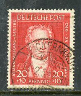 Germany USED 1949 Goethe - Oblitérés