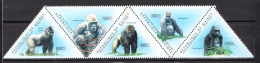 Guinea MNH Set From 2011 - Gorilles