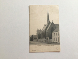 Carte Postale Ancienne (1904) Soignies Le Collège Saint-Vincent - Soignies