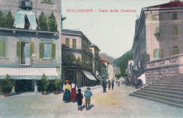 Bellinzona TI, Viale Della Stazione Animée (12) - Bellinzone