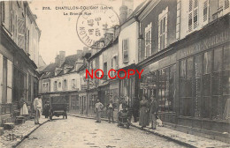 45 CHATILLON COLIGNY. Commerces Sur La Grande Rue 1914 - Chatillon Coligny