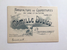 Carte Postale Ancienne Quevaucamps Camille DULIEU Manufacture De Couvertures En Laine Et En Coton - Beloeil