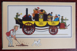 Chromo Tintin Voir Et Savoir " Automobile Origines à 1900 , Série 2 " - Diligence à Vapeur De James 1828 - Chromo's