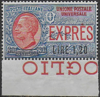 1921 Italia Express Lire 1,20 Su 30c. 1v. Bfc MNH Sassone N. 5 - Other & Unclassified