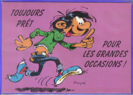 Carte Postale Bande Dessinée Franquin  Gaston Lagaffe  N°102 Très Beau Plan - Cómics