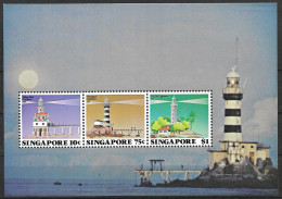 SINGAPORE 1982 LIGHTHOUSES  MNH - Fari