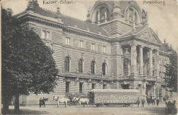 67 - Strasbourg : Kaiser Palast - Transport International Johann Philipp Gruber - Remorque Tirée Par Attelage - Rare CPA - Strasbourg