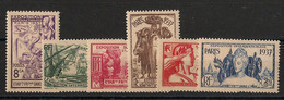 INDE - 1937 - N°YT. 109 à 114 - Série Complète - Exposition Internationale - Neuf Luxe ** / MNH / Postfrisch - Ongebruikt