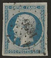 France  .  Y&T   .   15 (2 Scans)    .    O  .     Oblitéré - 1853-1860 Napoléon III.
