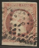 France  .  Y&T   .   16      .    O  .     Oblitéré - 1853-1860 Napoléon III.