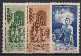 INDE - 1942 - Poste Aérienne PA N°YT. 7 à 9 - PEIQI - Série Complète - Neuf Luxe ** / MNH / Postfrisch - Nuevos