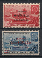 INDE - 1944 - N°YT. 231 à 232 - Oeuvres Coloniales - Neuf * / MH VF - Ongebruikt